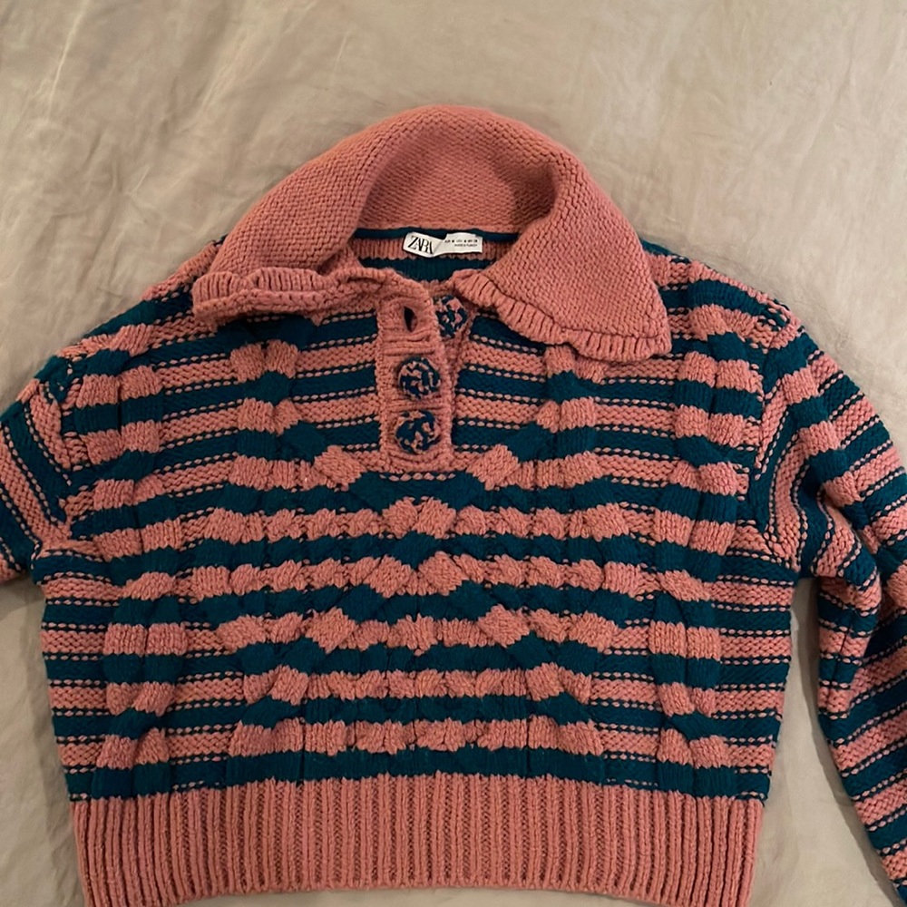 Never worn Zara cropped sweater / Size Medium